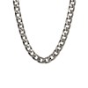 Halskette für Herren aus recyceltem Edelstahl, Gourmetglied (1062349)