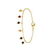Armband, Edelstahl, vergoldet, mit Perlenanhängern (1062723)