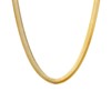 Halskette aus Edelstahl, vergoldet, mit flachem Glied (1071316)