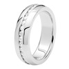 Edelstahl eternity ring mit weißen Zirkonia (1010374)