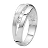 Ring, 925 Silber, matt/glänzend, mit Zirkonia (1014375)