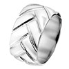 Silver plated herenring (1018004)
