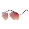 Sonnenbrille mit schwarz/rosa Rahmen und braunen Gläsern (1021574)