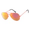 Sonnenbrille mit rotem Rahmen und orangefarbenen Gläsern (1021582)