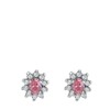 Silber-Ohrringe mit rosa Zirkonia (1036597)