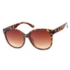 Leoparden- Sonnenbrille mit unifarbenen Elementen (1049469)