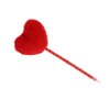 Kugelschreiber mit flauschigem rotem Herz (1055161)