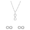 Zilverkleurig bijoux setje met infinity teken (1060912)