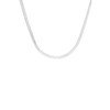 Flache Halskette, 925 Silber, schön bearbeitet (1060980)