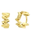 Silberner Ohrring Zick-Zack-Design goldplattiert (1068182)