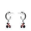 Zilveren oorbellen Mickey&Minnie zwart (1069569)