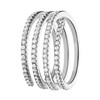 Zilveren ring spiraal met zirkonia (1070006)