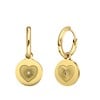 Ohrringe aus vergoldetem Edelstahl mit Herz verziert (1070123)