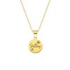 Stalen goldplated ketting sisters (1070153)