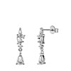 Zilveren oorknoppen druppel zirkonia (1070174)