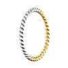Zilveren twisted ring two-tone  (1070211)