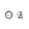 Zilverkleurige bijoux oorclips rond (1070312)