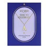 Stalen goldplated ketting letter A (1070345)