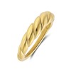 Stalen goldplated ring draai 5,5mm (1070581)