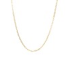 Stalen goldplated ketting closed forever 2mm (1070607)