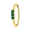 14 Karaat geelgouden ring smaragd (1070655)