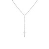 Zilveren ketting met hanger kruis (1070762)