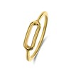Zilveren goldplated ring ovaal (1070836)