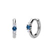 Ohrringe aus 925er Silber mit Zirkoniasteinen in Blau/Weiß (1070967)