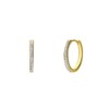 Ohrringe aus 925er Silber, vergoldet, Kristall, 20 mm (1070977)