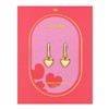 Ohrringe aus Edelstahl, vergoldet, mit Herz (1071018)