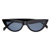 Sonnenbrille mit schwarzem Rahmen, Cateye (1071046)