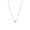 Zilveren ketting met hanger hart zirkonia (1071082)