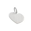 Zilveren hanger graveerplaat hart mat (34111253)