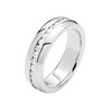 Edelstahl eternity ring mit weißen Zirkonia (1010374)