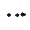 Stalen blackplated oorknop rond (1069261)