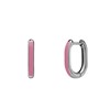Ohrringe aus Edelstahl mit rosa Emaille (1069505)