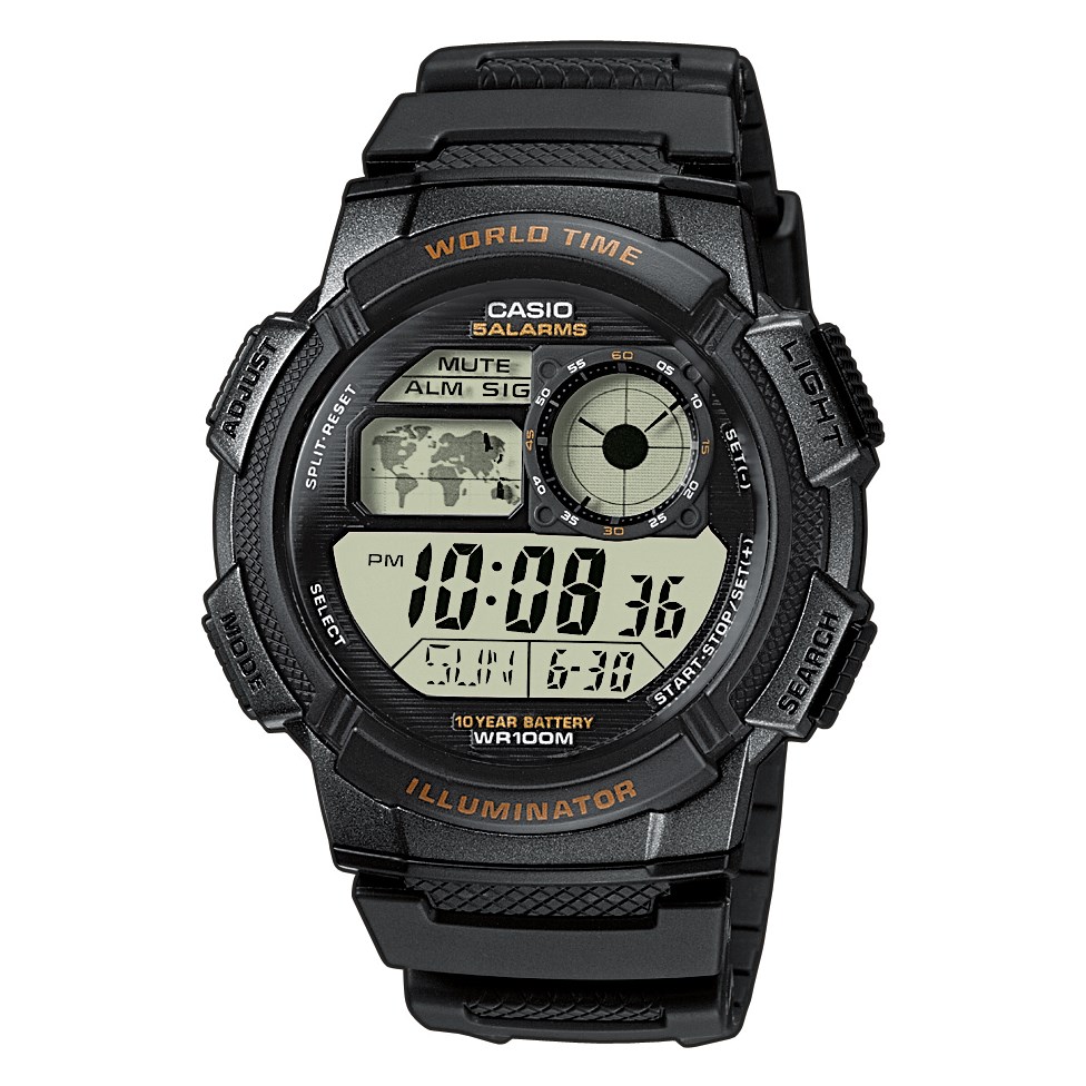 Casio Digitaal Heren Horloge Zwart AE-1000W-1AVEF