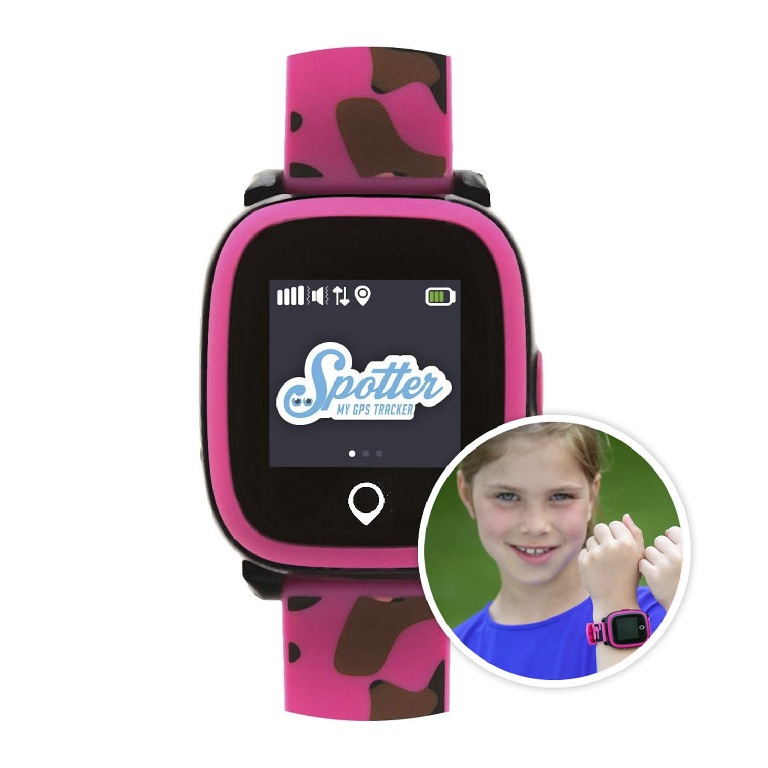 Spotter Digitaal Horloge Zwart met GPS SPW-P1701