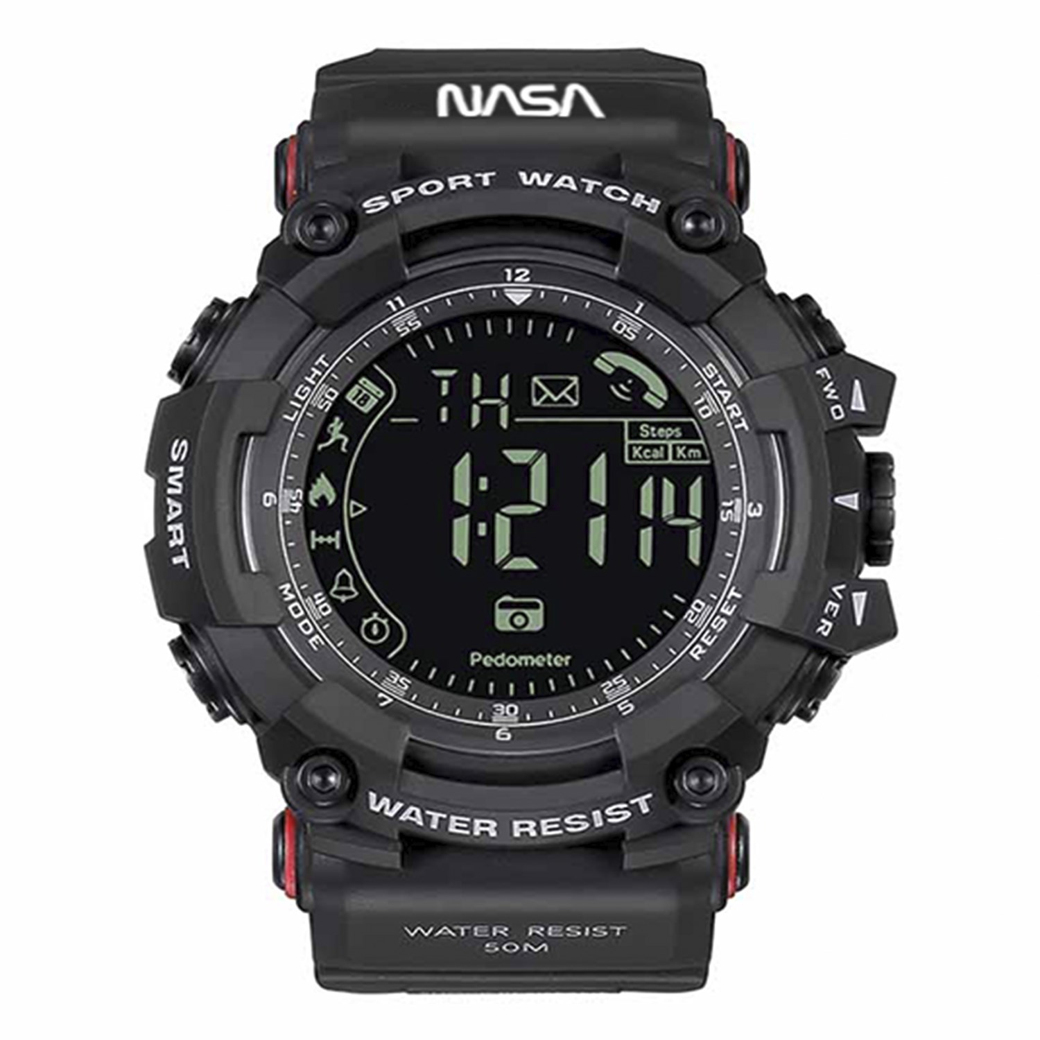 Nasa Smartwatch Digitaal Horloge Zwart BNA30139-001