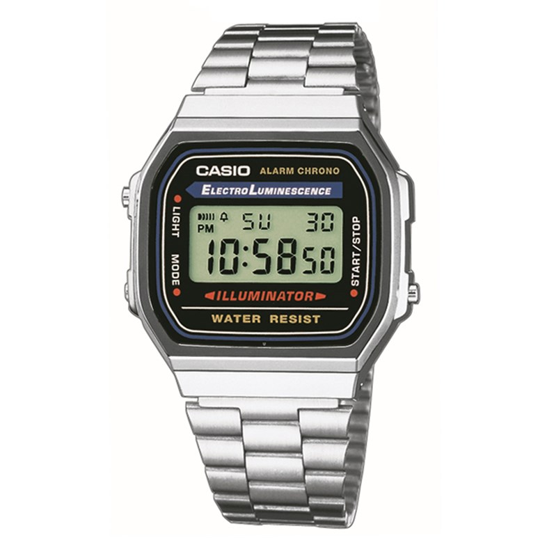 Casio Retro Digitaal Horloge Zilverkleurig A168WA-1YES