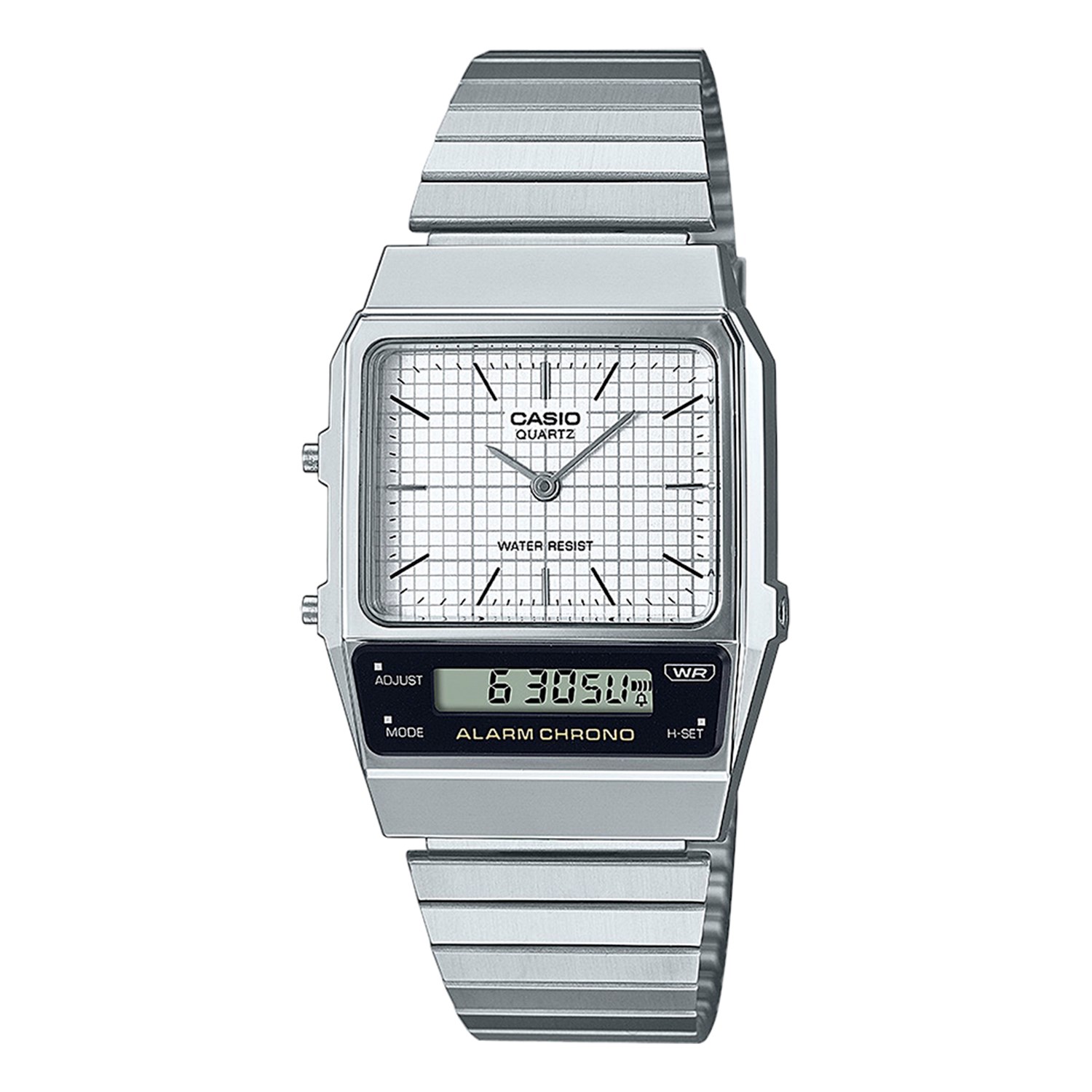 Casio Analoog en digitaal Horloge Zilverkleurig AQ-800E-7AEF