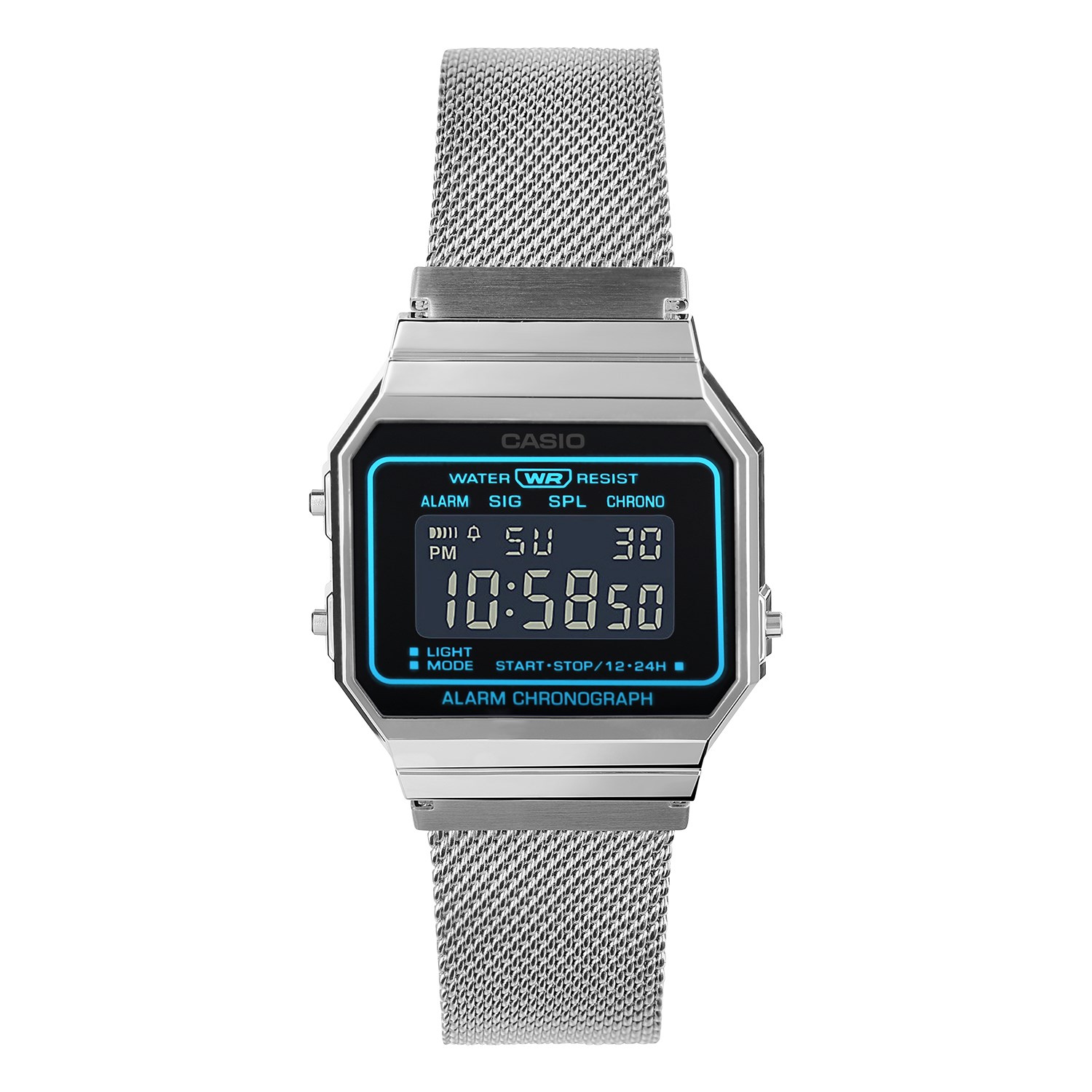 Casio Digitaal Horloge Zilverkleurig A700WEMS-1BEF