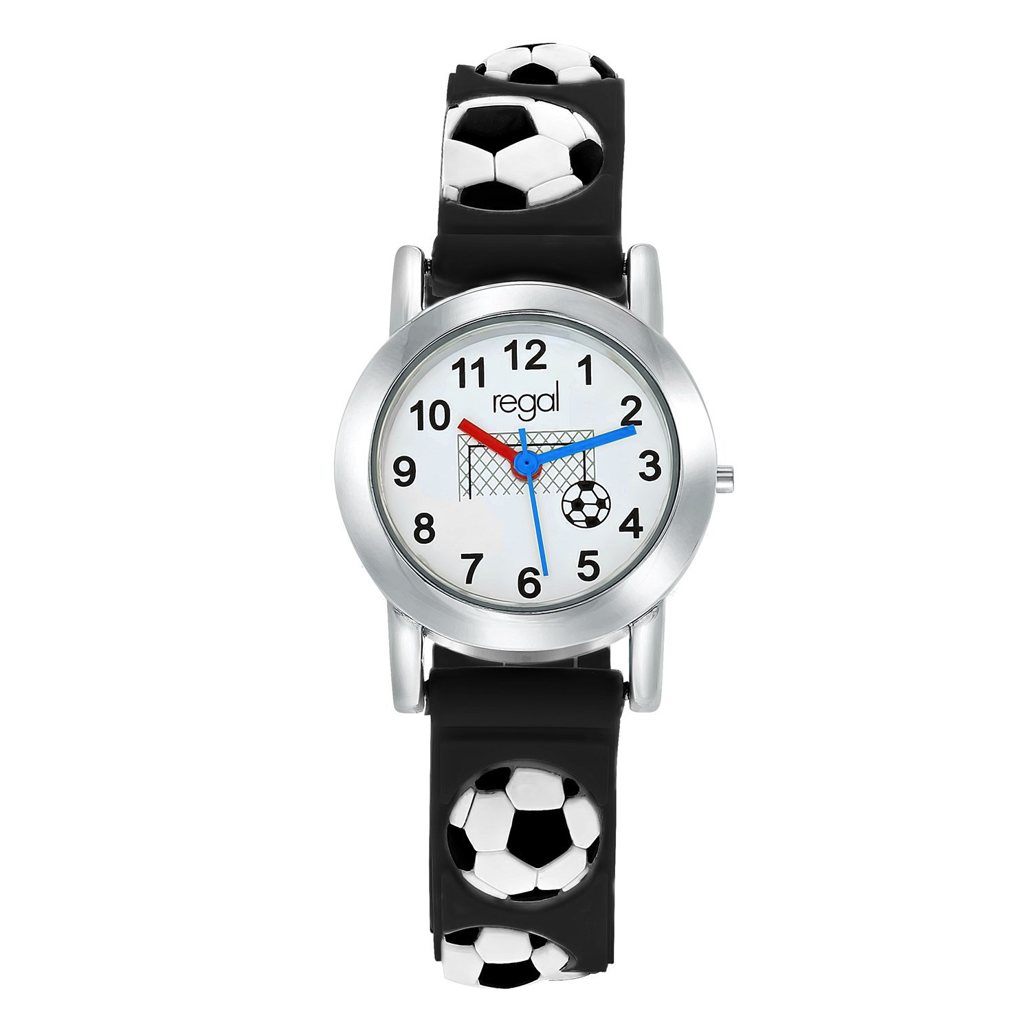 Regal Cadeau Set Kinder Horloge Zwart Voetbal