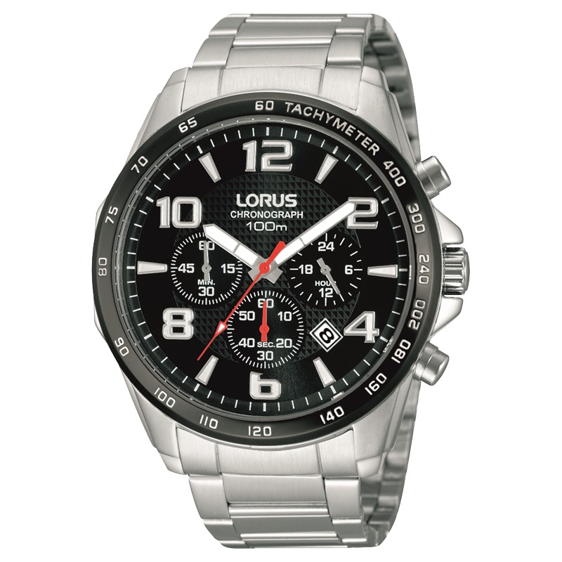 Lorus Titanium Heren Horloge Chronograaf Zilverkleurig RT351CX9