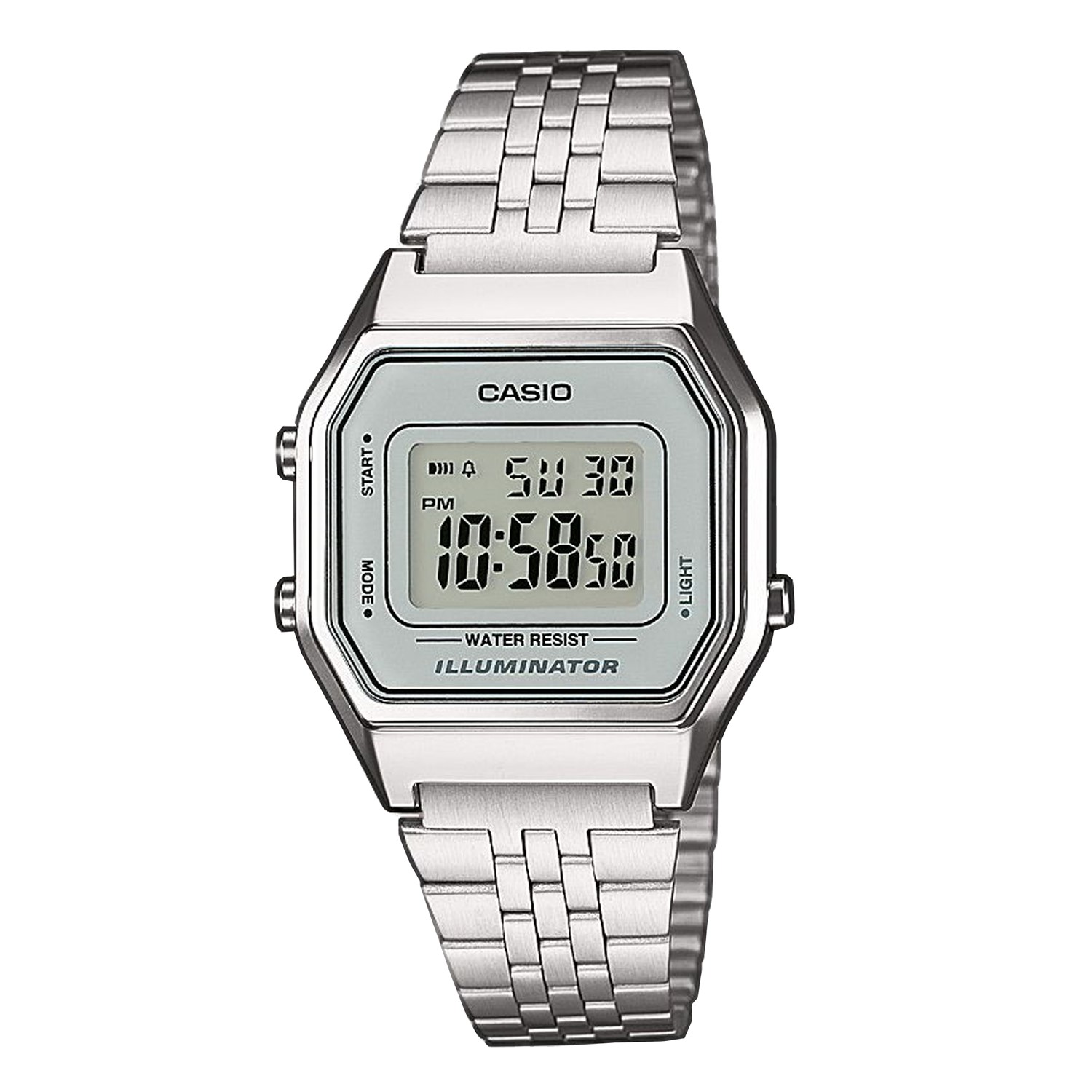 Casio Retro Digitaal Horloge Zilverkleurig LA680WEA-7EF