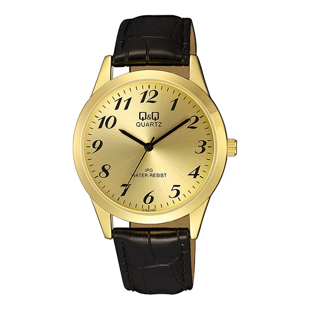 QQ Heren Horloge Zwart C152J103Y