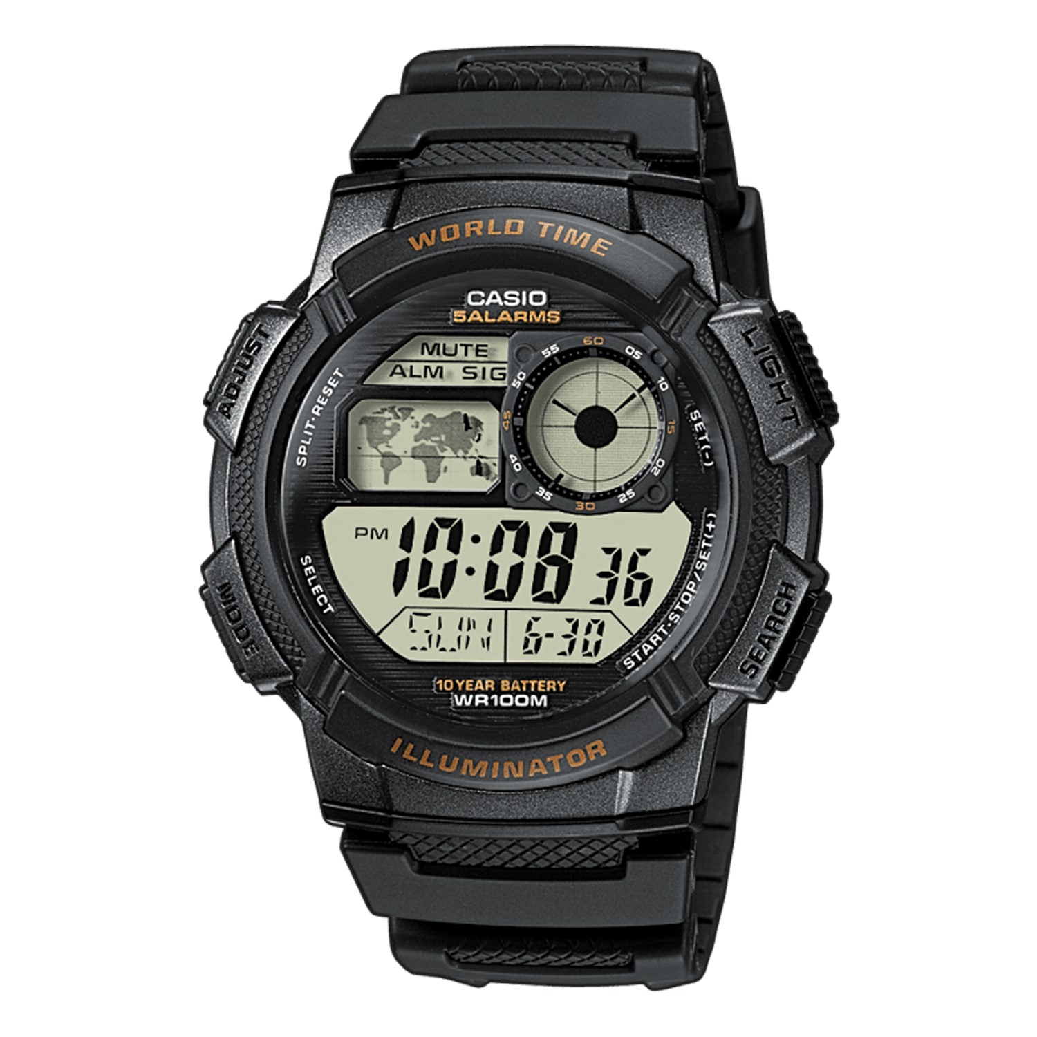 Casio Digitaal Heren Horloge zwart resin AE-1500WH-1AVEF