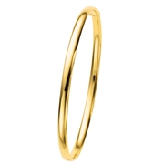 14 karaat geelgouden holle bangle armband (1004323)
