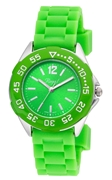Regal-Kinderuhr für Jungen mit grünem Band R37800-434 (1011812)