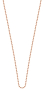 Stalen rose plated ketting 80 cm (1015728)